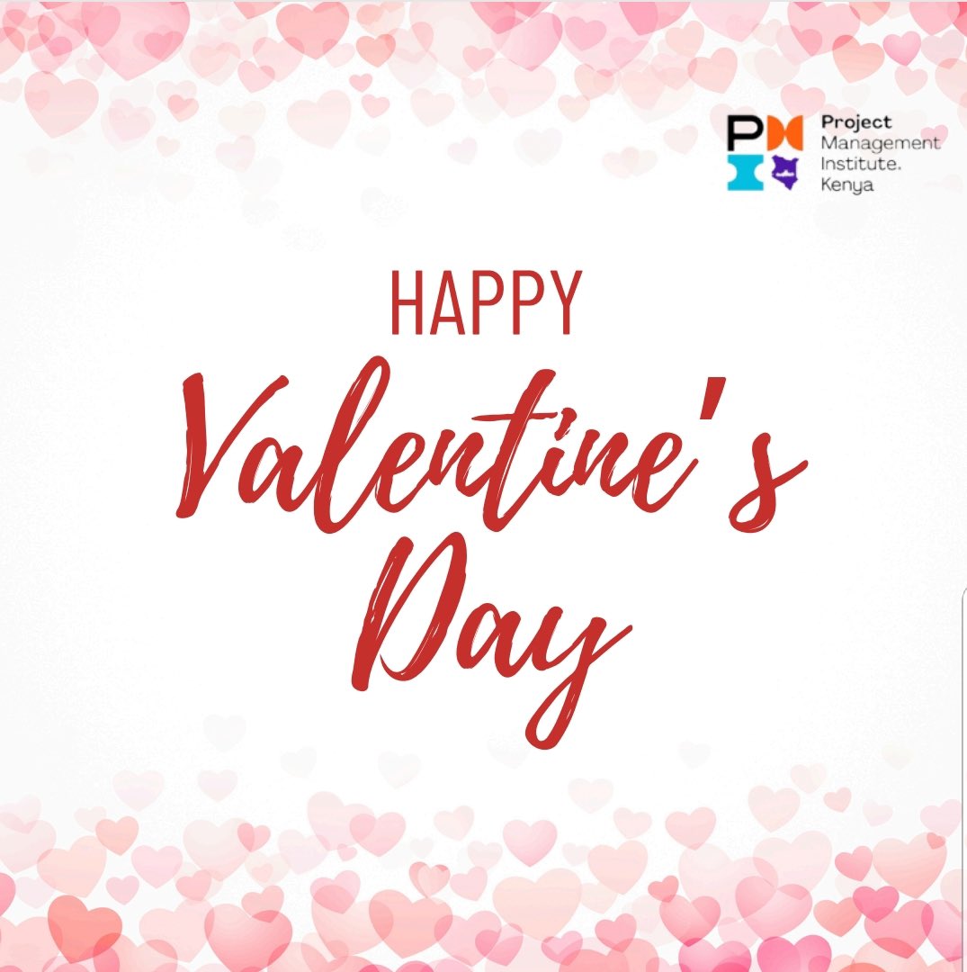 Great projects, like great relationships, thrive on commitment, trust &amp; a little bit of love.
❤️❤️ is to the people who plan, build, &amp; deliver—not just in projects, but in life. May your budgets stay intact &amp; your hearts stay full.
Happy Valentine’s from <a href="/PmiKenya/">PMI Kenya Chapter</a> ❤️
 #PMIKenya