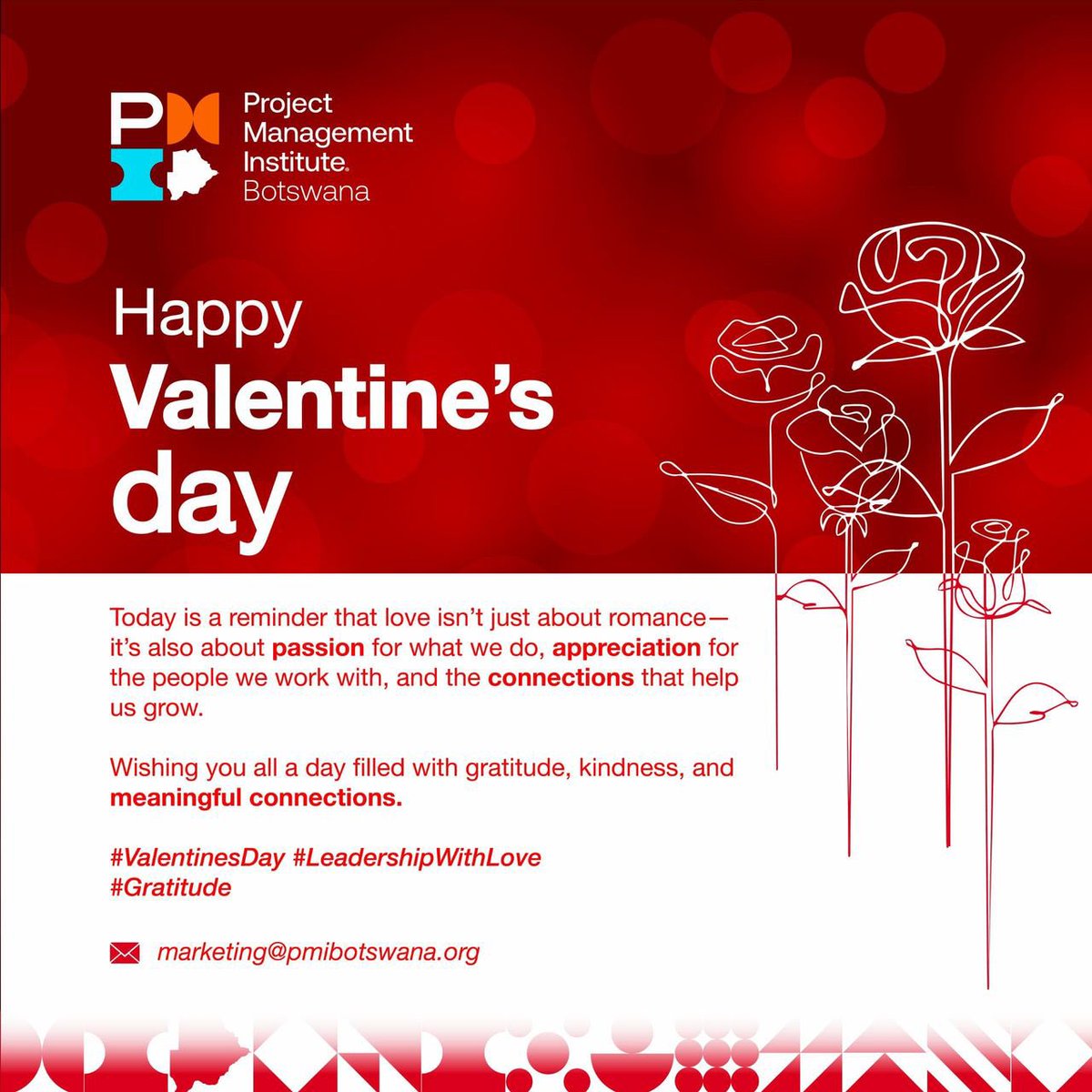 We hope you are having a lovely day filled with gratitude and kindness. #pmibotswana