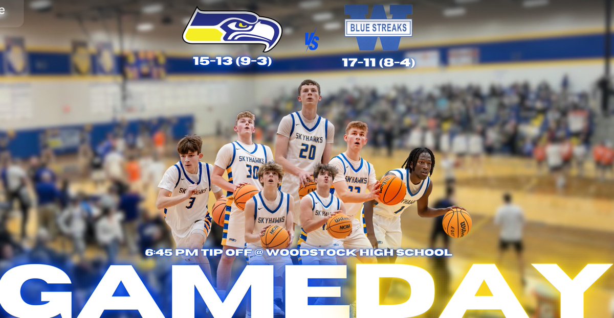 Our final KRC road game of the season on Valentine’s Day 🟡🔵

🆚 Woodstock Blue Streaks
⏰ 6:45pm
📍 Woodstock High School