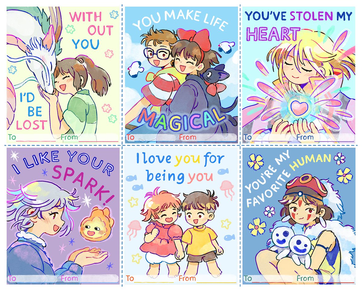 ghibli valentines 💕
