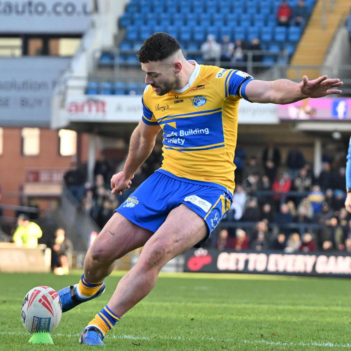 leedsrhinos's tweet photo. Leeds Rhinos goal kicking ace Jake Connor has revealed he will have a little extra motivation when he lines up for a kick at goal this season with his son having designed a bespoke look for his new unique kicking tee including a drawing of Spiderman on the inside.