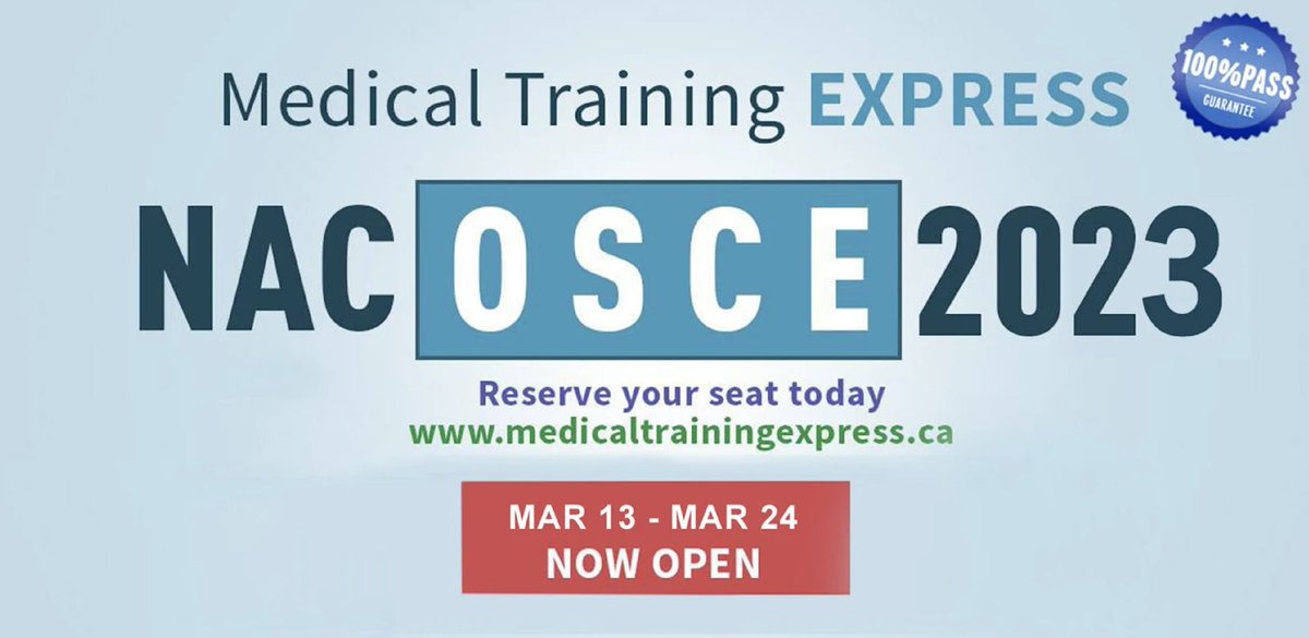 MedicalTraininE's tweet photo. LAST CHANCE! Our 2025 Live Online NAC OSCE starts this weekend! - https://t.co/FvSkeF7MFS https://t.co/cI4ptElgo4