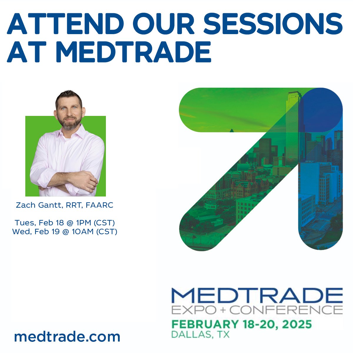 EncoreHC's tweet photo. Encore Healthcare's President &amp; CEO, Zach Gantt, RRT, FAARC, will speak at #Medtrade2025. Also, stop by &amp; see us at booth 659 https://t.co/Wx66bCzS3N