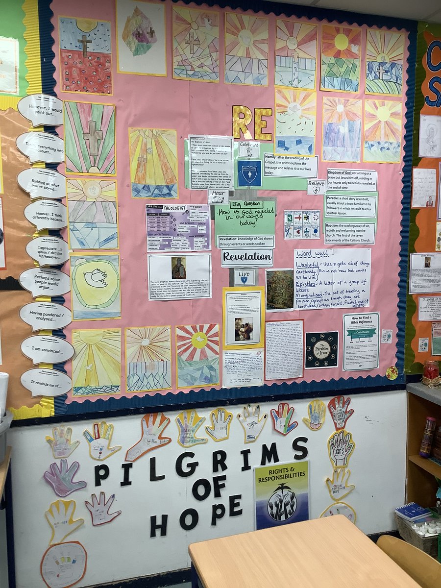 Year 5 have created some beautiful artwork for their RE lessons linked to the topic Revelations. Year 6 have shared their fabulous writing all about volcanos.
What a great day we had on FCJ's open day.
#FCJOpenDay #RE