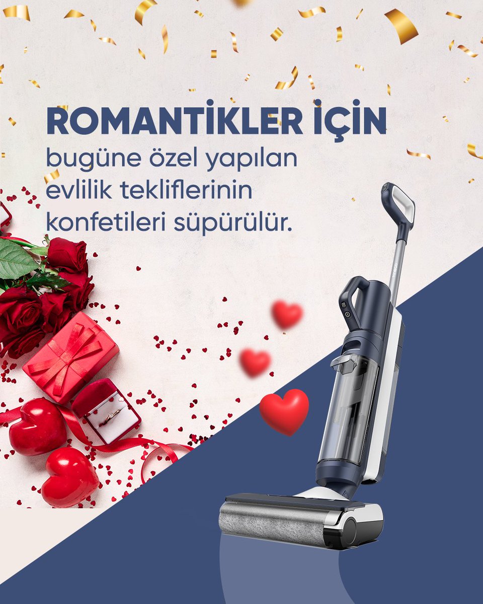 Aşk bazen küçük sürprizler, bazen büyük dağınıklıklar demek! Ama merak etmeyin, Tineco Floor One S5 Combo Plus her zaman yanınızda! ✨

Sevgililer Gününüz kutlu olsun! ❤️

#Tineco #HayataZamanKalır #SevgililerGünü #TinecoFloorOneS5ComboPlus