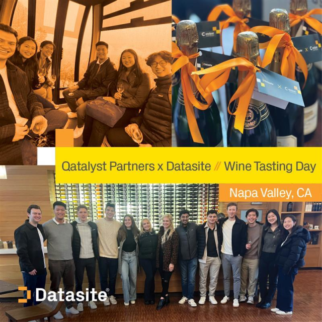 dmgandia's tweet photo. Sippin' and networking in Napa for an unforgettable day. A perfect blend of exploring new wines, enjoying breathtaking views, and strengthening our partnership with Qatalyst Partners. #wheredealsaremade https://t.co/maFevpPGl6 https://t.co/KCEZbclcqd