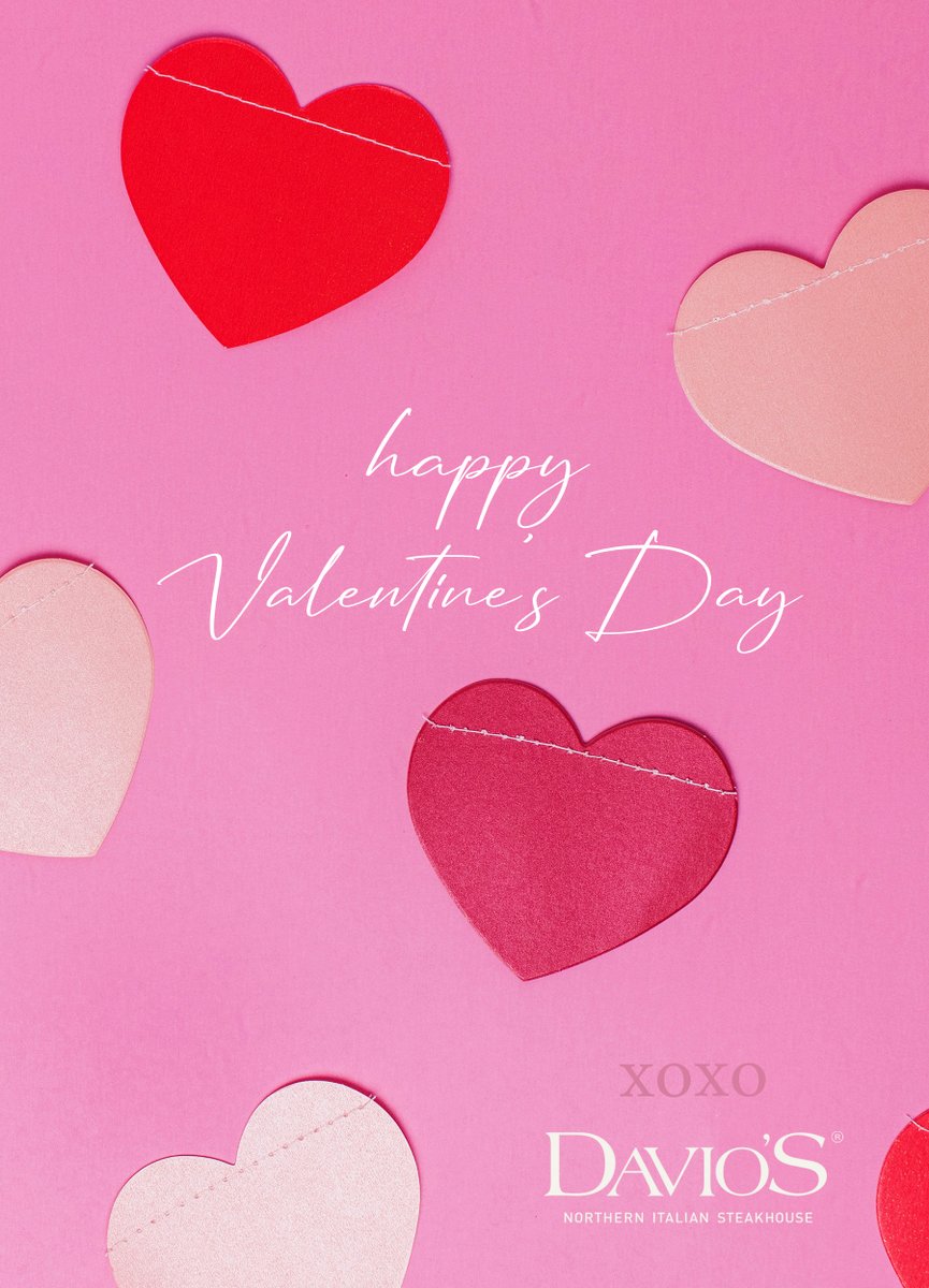 ❤️ Happy Valentine’s Day from Davio’s! ❤️