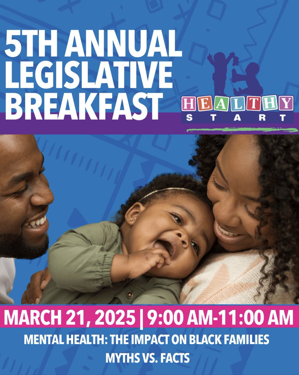Join us for an engaging and informative discussion addressing the unique challenges Black families face regarding mental health.

The 5th Annual Legislative Breakfast is a virtual event. Please register here: eventbrite.com/e/5th-annual-l…