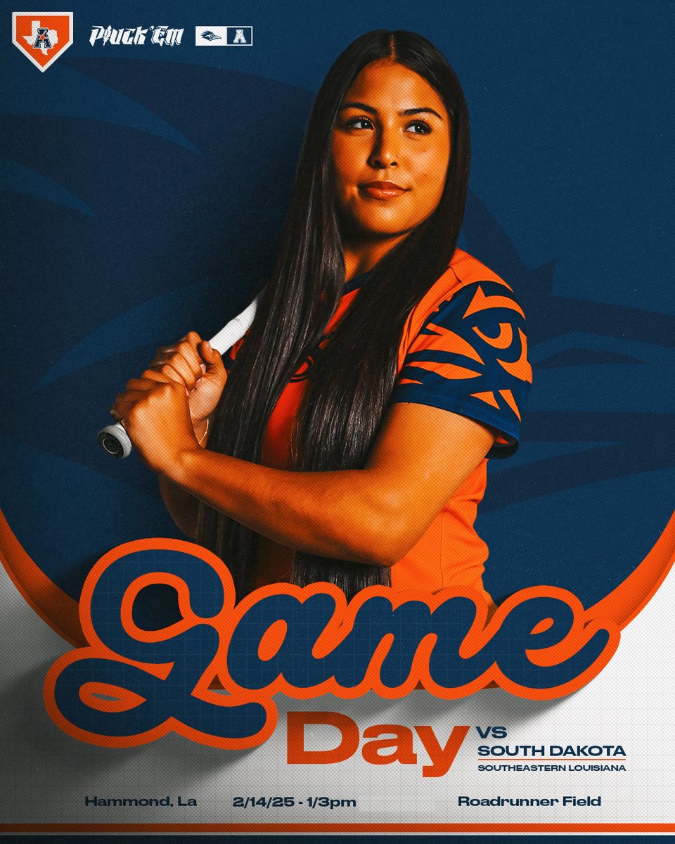 Opening up the Lion Classic!  

🆚: South Dakota / Southeastern Louisiana
⌚:  1/3 p.m.
📍: Hammond, La.
🏟: North Oak Park
🎧: goUTSA.com/sblive (SELU Game Only)
📈: goUTSA.com/sbstats

#BirdsUp 🤙 | #LetsGo210 | #PluckEm 🪶