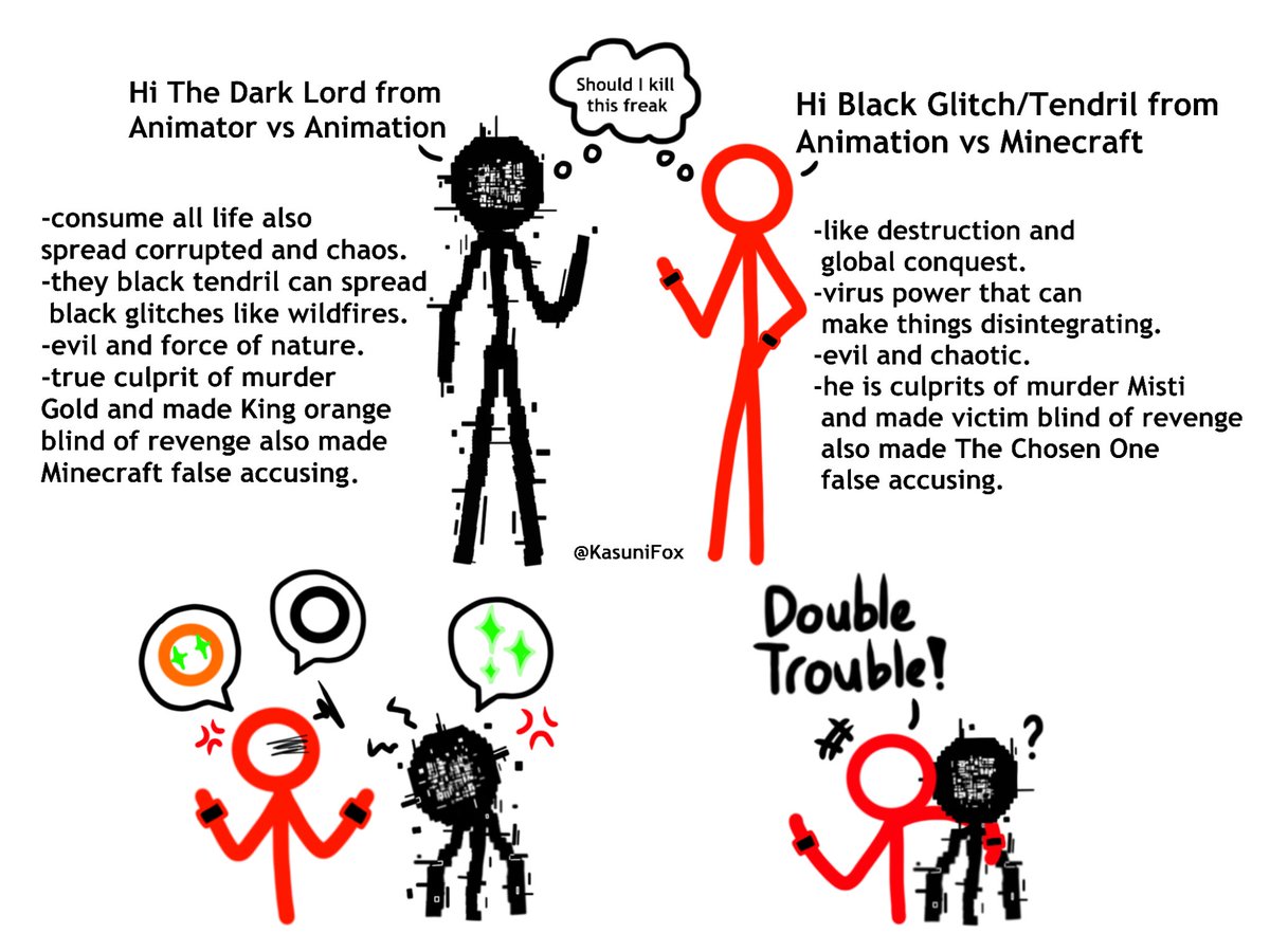JamieLow2004's tweet image. Who is Black Glitch from AvM that consume anything. Black glitch is opposite of green light. I draw of Black Glitch in stick man😱🤔🖤

Which design is better 1 or 2
🖤Let me know in comments🖤

#alanbecker #animatorvsanimation #animatorvsanimation