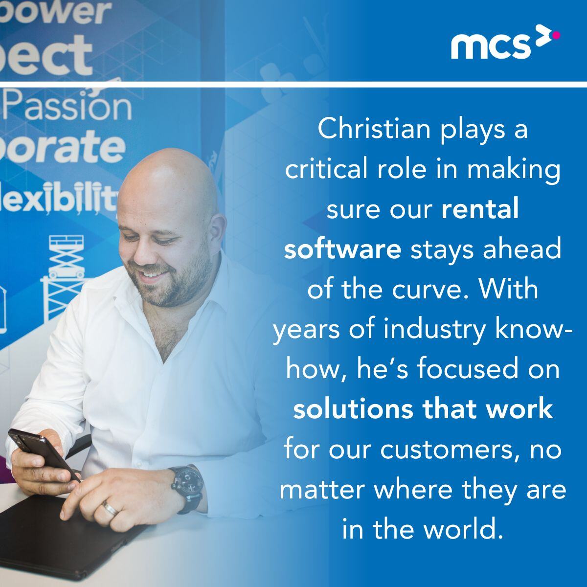 MCS_Logiciel's tweet image. Rencontrez Christian Biagioli, notre Expert Produit et Responsable du Développement International. 💼

Il échange régulièrement avec nos clients et partenaires pour comprendre leurs défis, adapter nos solutions sur le marché de la location. 🔄

#TeamMCS  #RentalSoftware