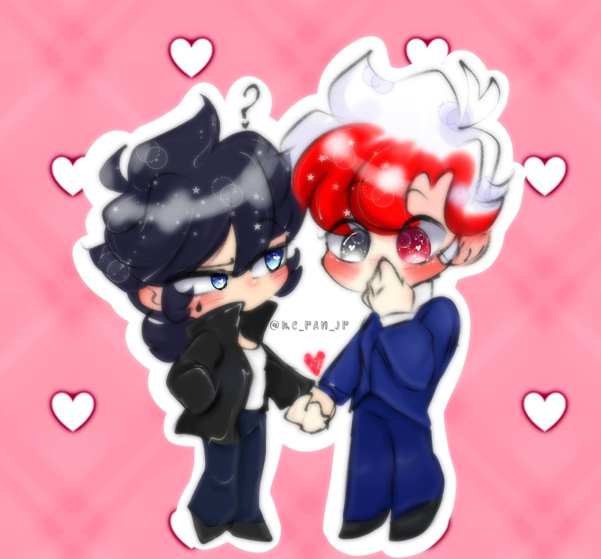 mc_pan_jp's tweet photo. Feliz San Valentin ☝️🧡🤍💫
#RiSpCoMPaSship #Trollius #CoMPaSAU #CoMPaS https://t.co/qZjuLvkkwn