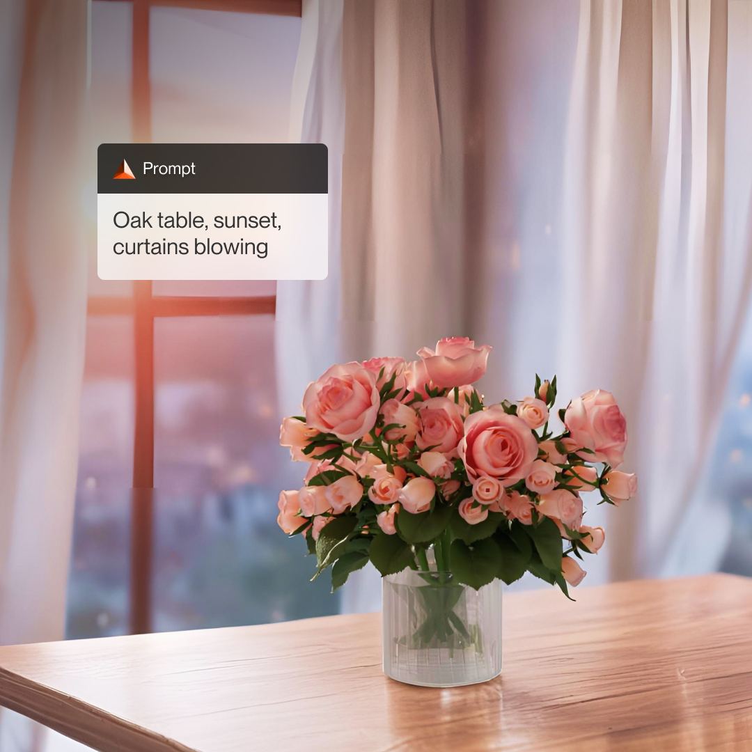 imagine_io's tweet image. 💐 Love (and creativity) is in the air! With imagineAI, transform product visuals effortlessly—no photoshoots, just stunning results.
🌹✨ Happy Valentine’s Day! 💕
#madewithimagine #AIvisualization #ValentinesDay #ProductPhotography #AIimage #CreativeDesign #DigitalStyling