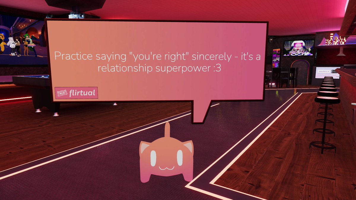 Flirtual tweet media