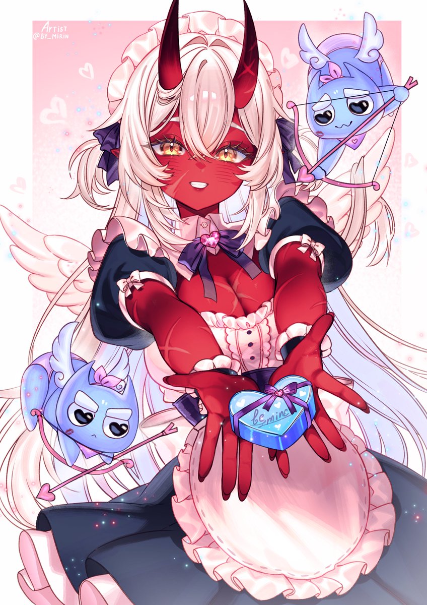 Happy Valentines Day, will you be mine? ~ ♥
#akumillust

🎨: <a href="/by_mirin/">Mirin By | VILLAINRIN</a>