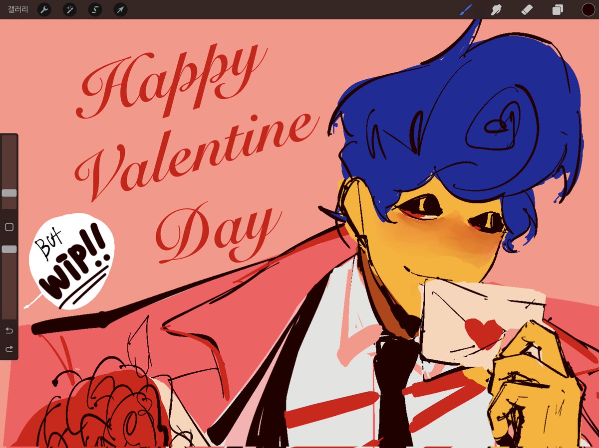 apple2510814186's tweet photo. ❤Happy Valentine's Day!❤
 Sorry, maybe it'll take a while to draw them all! https://t.co/NU7tUDbAe8