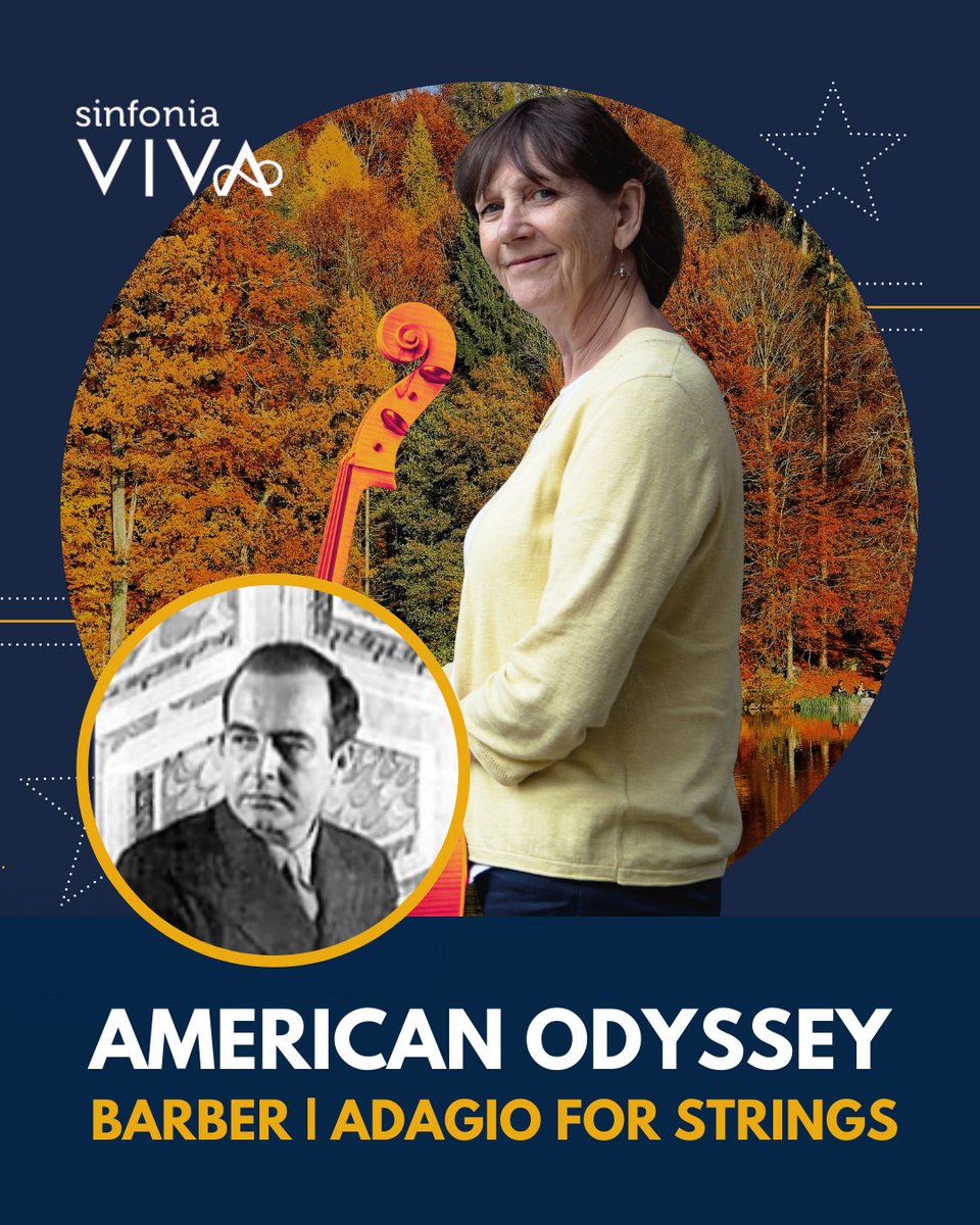 Sinfonia Viva (@sinfoniavivauk) on Twitter photo Adagio for Strings is a well-known evocative composition by American composer Samuel Barber.
Can you imagine anything more emotive than hearing it fill <a href="/DerbyCathedral/">Derby Cathedral</a>? We're not expecting many dry eyes during this performance!
sinfoniaviva.co.uk/event/american…
🎻 Wed 26 March, 7pm Adagio for Strings is a well-known evocative composition by American composer Samuel Barber.
Can you imagine anything more emotive than hearing it fill <a href="/DerbyCathedral/">Derby Cathedral</a>? We're not expecting many dry eyes during this performance!
sinfoniaviva.co.uk/event/american…
🎻 Wed 26 March, 7pm