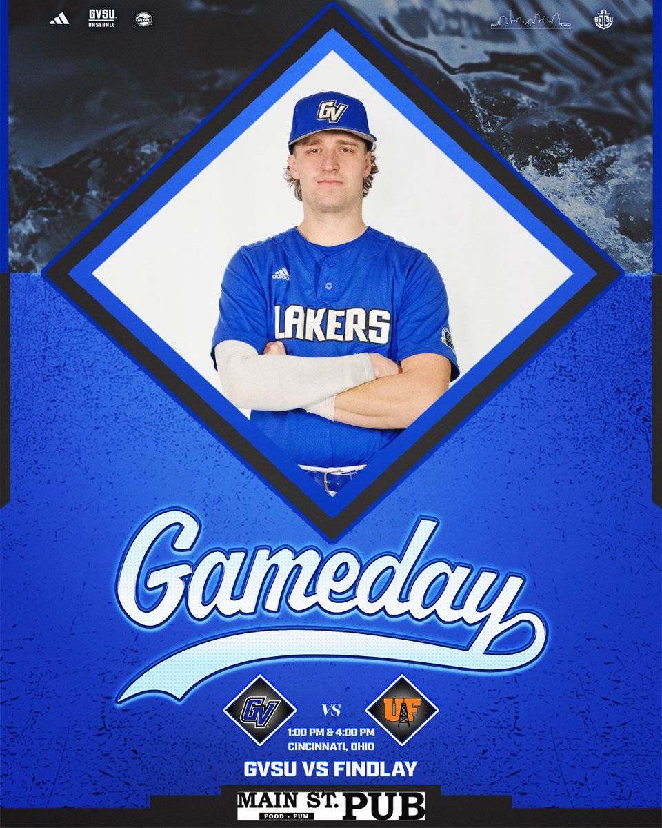 Opening Day 2025. The Grand Valley State baseball team will open the 2025 campaign in Cincinnati, Ohio at Hayden Field on the campus of Xavier University vs. Findlay. First pitch for game 1 is 1 pm. #AnchorUp 

Live Stats - findlayoilers.com/sidearmstats/b…