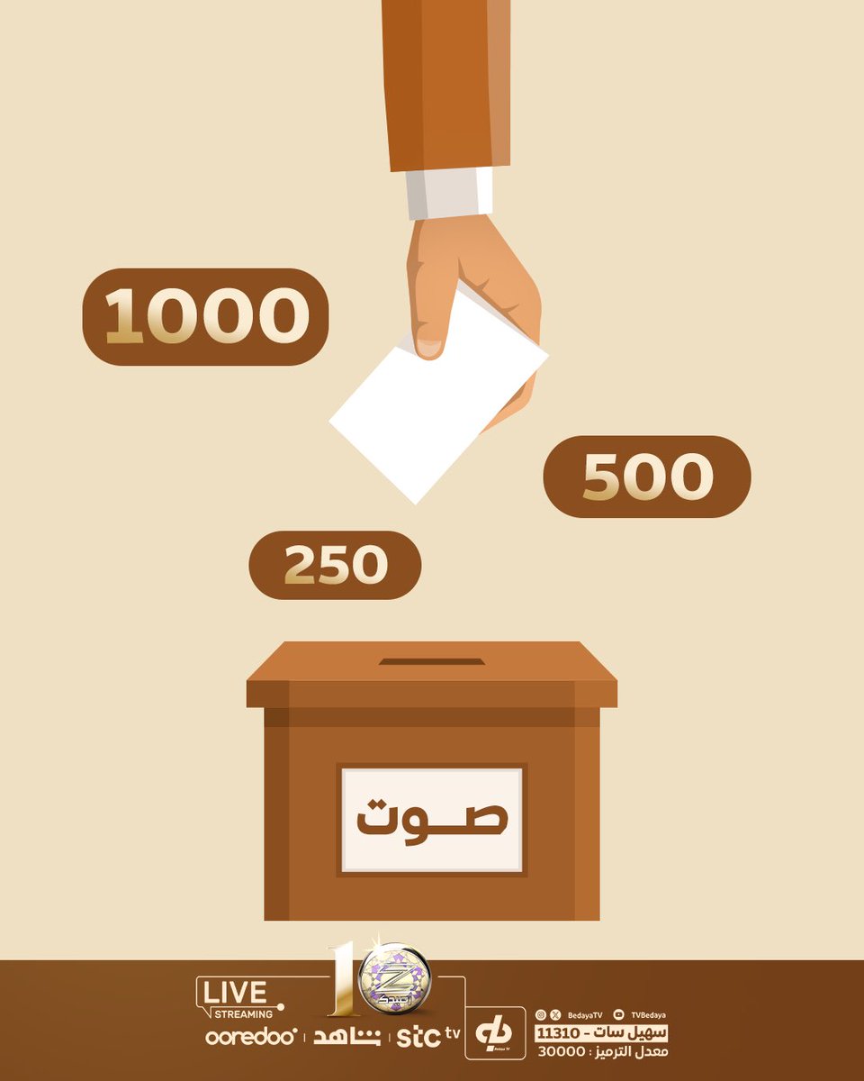 BedayaTv's tweet image. التحدي كبـير، والقوانـين محسـومة🔍!

اختيارك هو الذي يحدد مسار متسابقك 🤩💫 
•صوّت لمن تراه يستحق النقاط 

🔗 :  forms.gle/Vibs5FzZLpZDUj…
#زد__رصيدك62