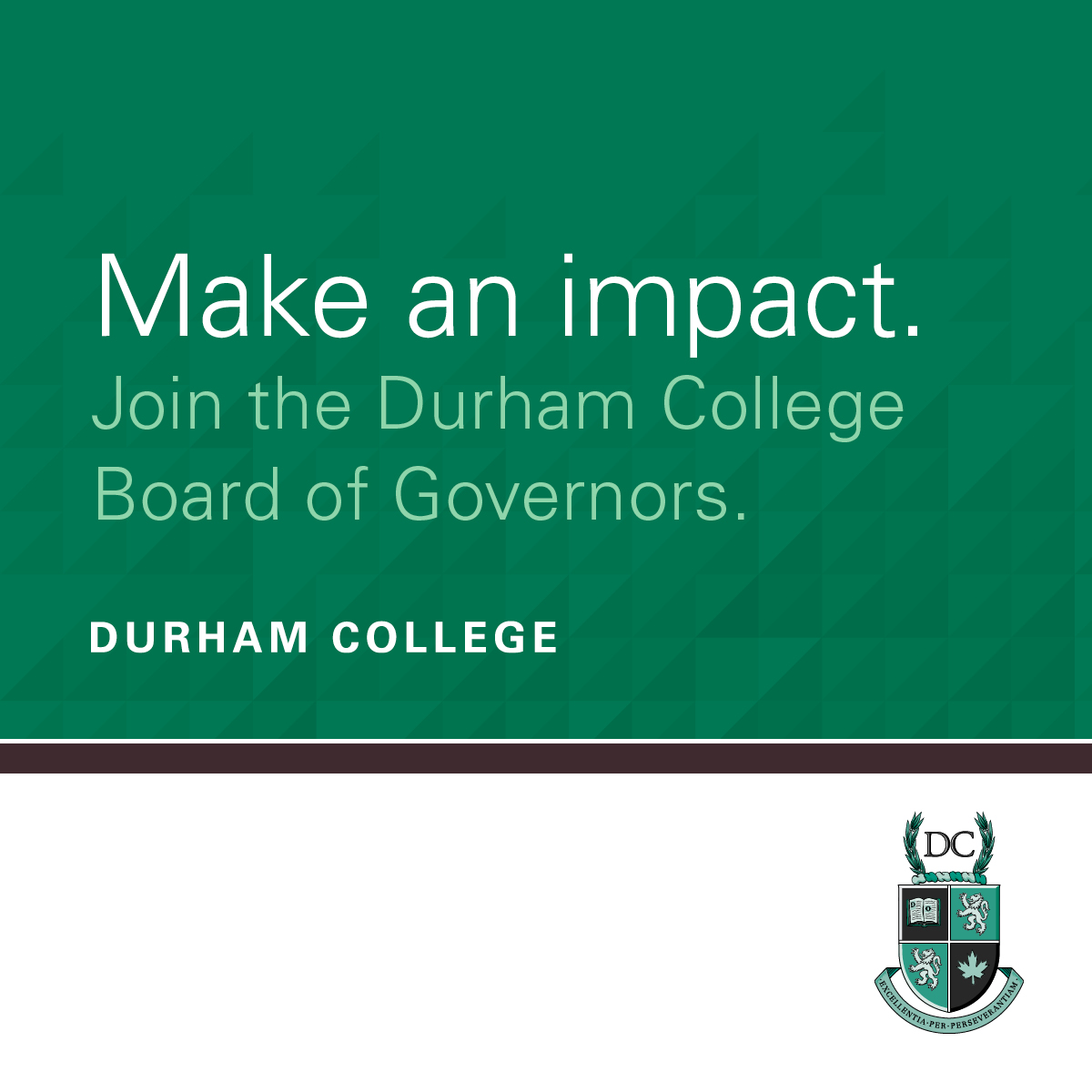 Whitby Economic Development (@whitbyecdev) on Twitter photo 📢 Exciting Opportunity!
The <a href="/durhamcollege/">Durham College</a> (DC) Board of Governors is seeking one member of the public to fill a vacancy on the Board starting September 1, 2025.
🔗 Learn more and apply here: durhamcollege.ca/bog/vacancies 📢 Exciting Opportunity!
The <a href="/durhamcollege/">Durham College</a> (DC) Board of Governors is seeking one member of the public to fill a vacancy on the Board starting September 1, 2025.
🔗 Learn more and apply here: durhamcollege.ca/bog/vacancies