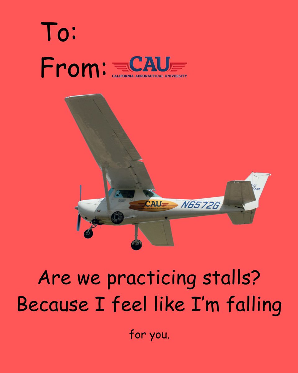 Swipe ----> for some CAU themed Valentines ❤️
Send these to your favorite co-pilot😏
Happy Valentine's Day from your friends at CAU... call us sometime? 👉👈