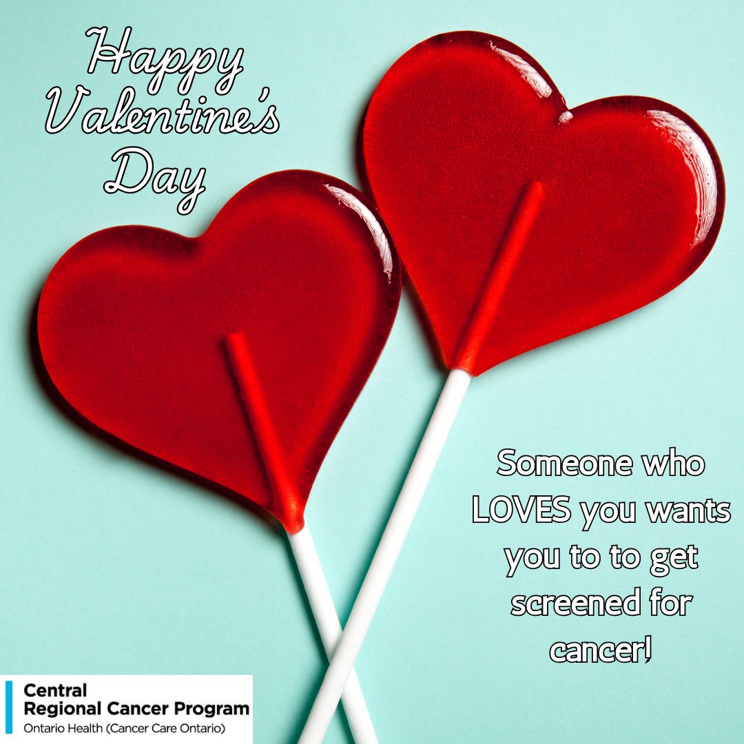 Screen4Cancer's tweet image. Roses are red
Violets are blue,
Please get screened
Because I love you.

Send this to someone you love this Valentine&apos;s day.

Visit screen4cancer.ca for Ontario screening program eligibility and availability.