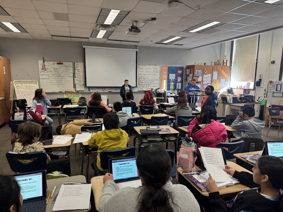 pmwirth's tweet photo. @IPSPark82 5th graders wrapping up their Renaissance unit in CKLA by reading their scenes!!! @Erob624 @LelaSimmons19 @AleesiaLJohnson https://t.co/u52NqeQnrT