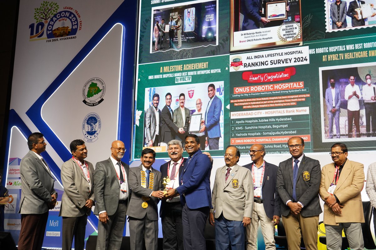Dr_BalrajuNaidu's tweet image. 🌟 Honoring Excellence in Healthcare! 🌟

At the 10th Annual TOSACON 2025, we proudly celebrate Dr. Balaraju Naidu for his outstanding achievement—winning the Ortho Star Award 2025 under the category of Entrepreneurial Excellence in Healthcare! 🏆🎉
#tosacon2025