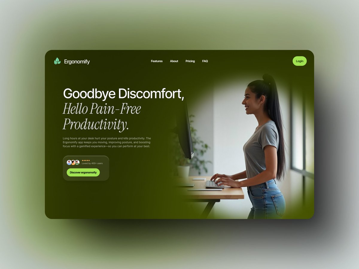 ferreira_zander's tweet photo. Header Redesign for Ergonomify 🍃 https://t.co/4BPywrzOt0