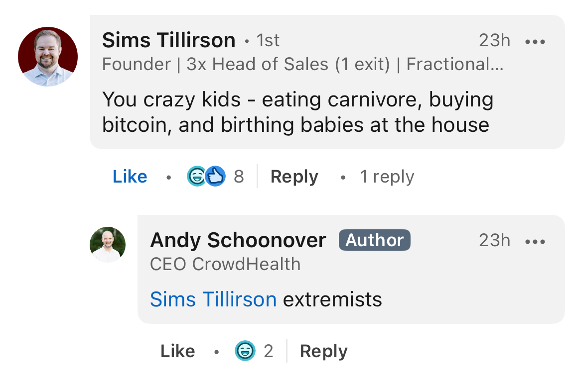 CrowdHealth is for extremists.