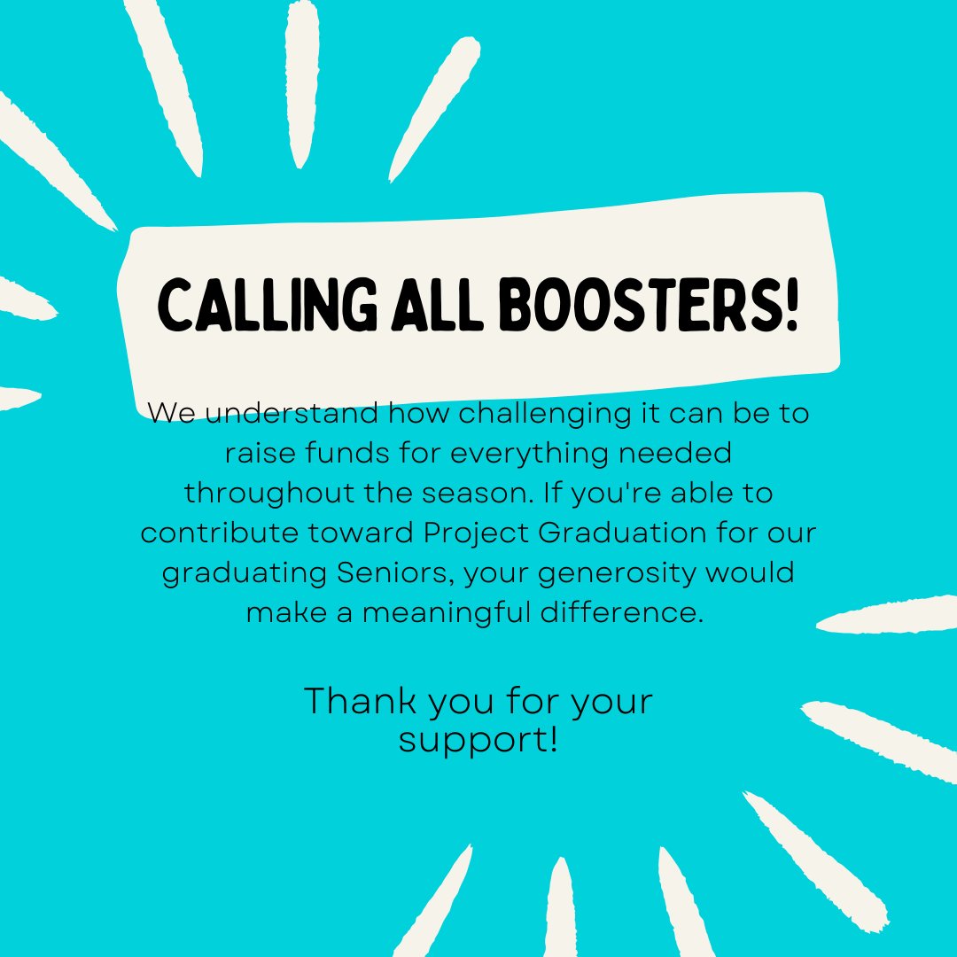 Please consider supporting Project Graduation by helping us raise funds to create an unforgettable celebration for our Seniors. If you or someone you know can contribute food, drinks, or any other donations, we would greatly appreciate it. Thank you!

evhs-project-graduation.square.site