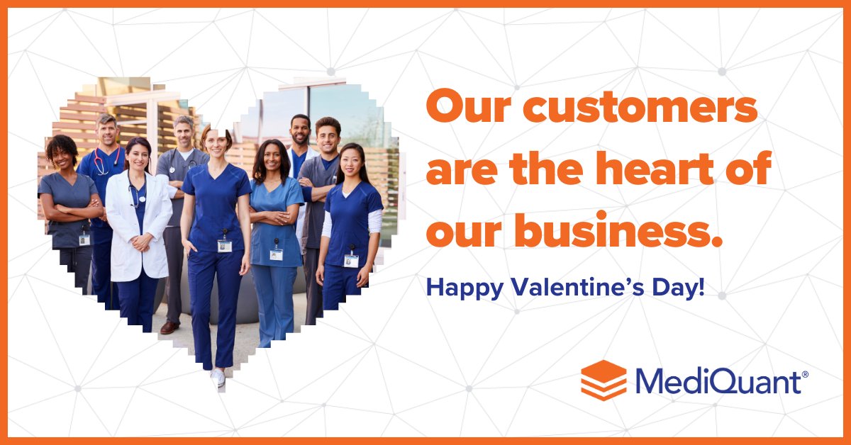 Roses are red, violets are blue, we love our customers and their data too 💘
Happy Valentine's Day! mediquant.com