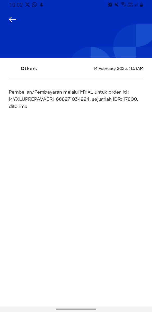 aaapiit's tweet photo. hallo @myXL saya beli paket dari jam 12 siang tadi kok belum masuk yaa paketnya https://t.co/7rxwHUzRl8