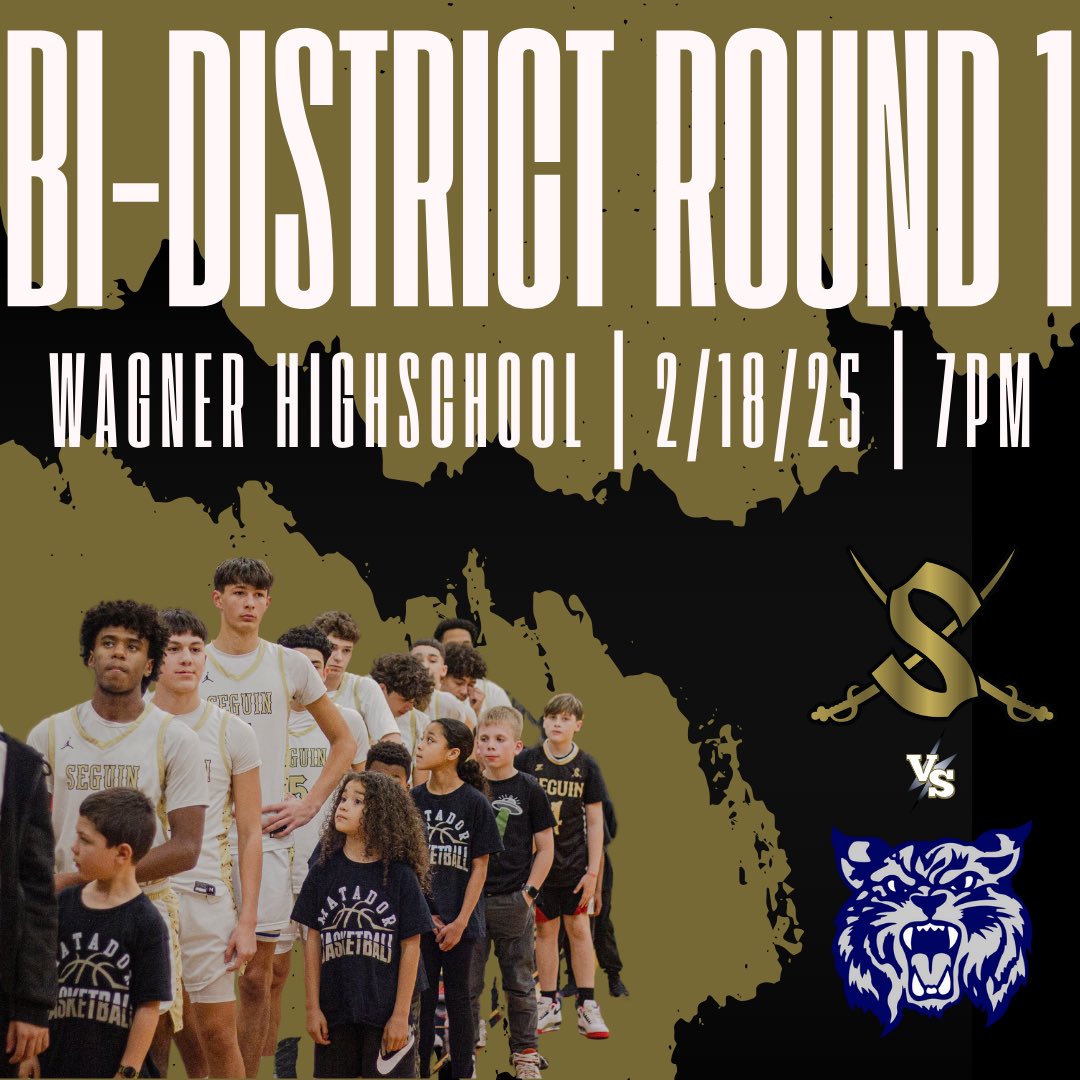 SeguinBoysHoops's tweet image. Seguin is back in the playoffs for the first time since 2017‼️This marks the 13th playoff appearance in school history so let’s pack the stands and be loud‼️ LINK TO PURCHASE TICKETS: events.hometownticketing.com/boxoffice/juds…