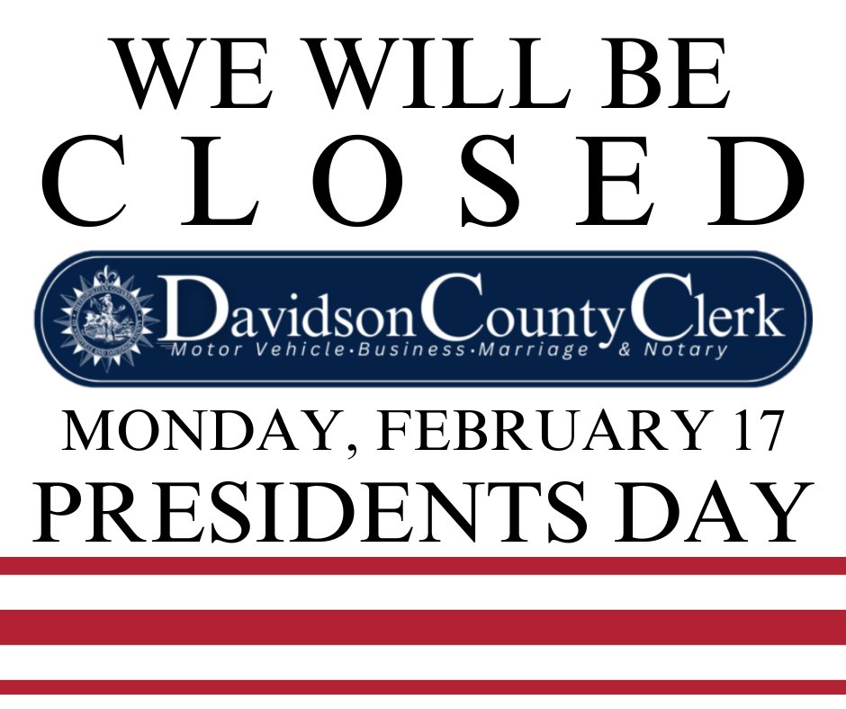 In observance of Presidents Day, our offices will be closed Monday, February 17.