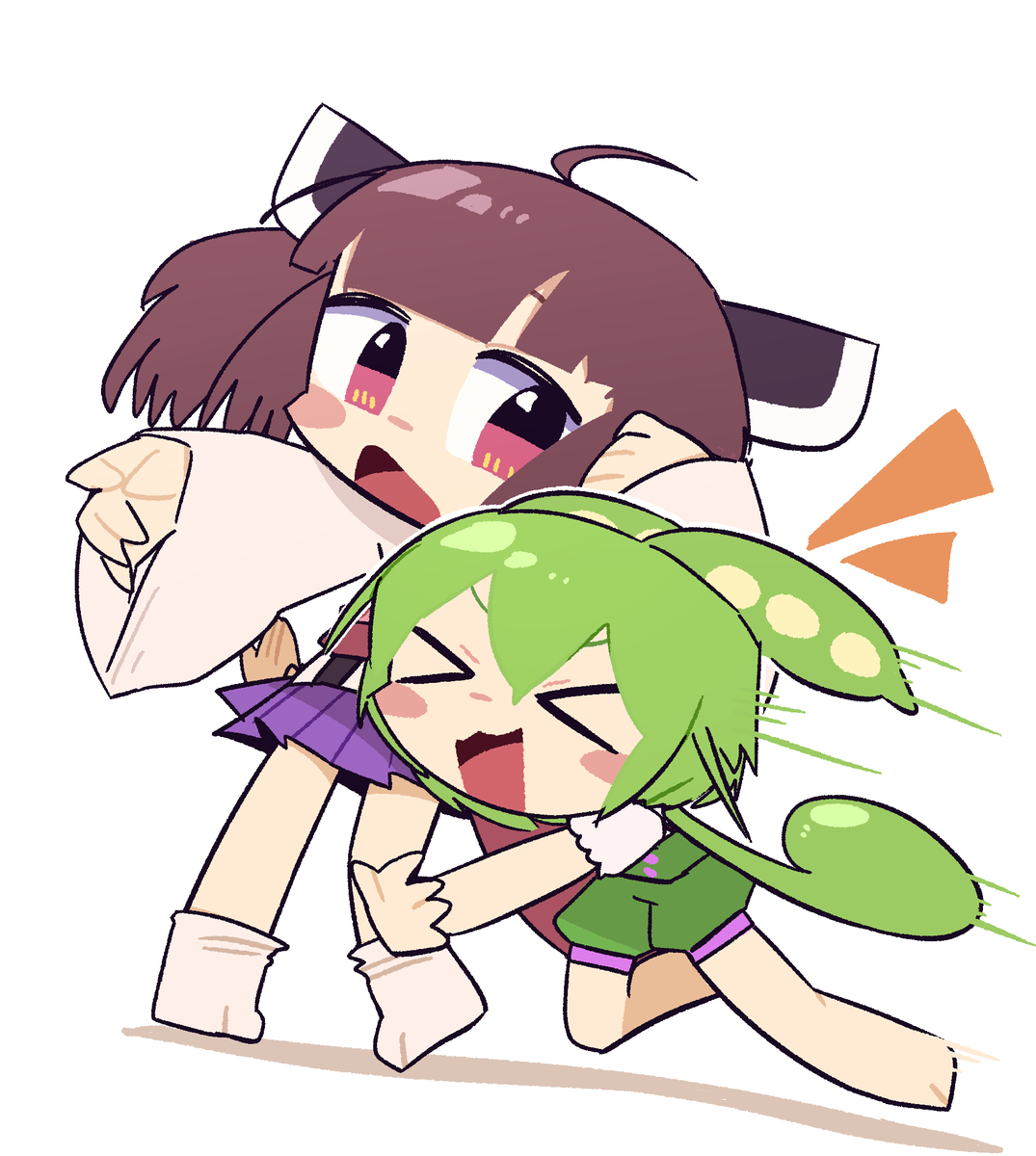 東北きりたん ,ずんだもん 「 」|このほしのイラスト