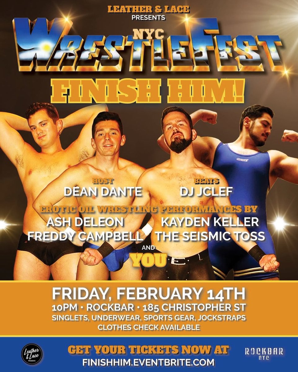 forresttaylor (@wrestleforrest) on Twitter photo Yβall go watch my dudes tonight!
<a href="/seismictossd/">the seismic toss</a> <a href="/kayden_keller/">Kayden Keller</a> <a href="/freddycampbell0/">Freddy Campbell</a> <a href="/AshDeLeon5/">Ash DeLeon</a> <a href="/LeatherNLaceNYC/">Leather and Lace Presents</a> Yβall go watch my dudes tonight!
<a href="/seismictossd/">the seismic toss</a> <a href="/kayden_keller/">Kayden Keller</a> <a href="/freddycampbell0/">Freddy Campbell</a> <a href="/AshDeLeon5/">Ash DeLeon</a> <a href="/LeatherNLaceNYC/">Leather and Lace Presents</a>
