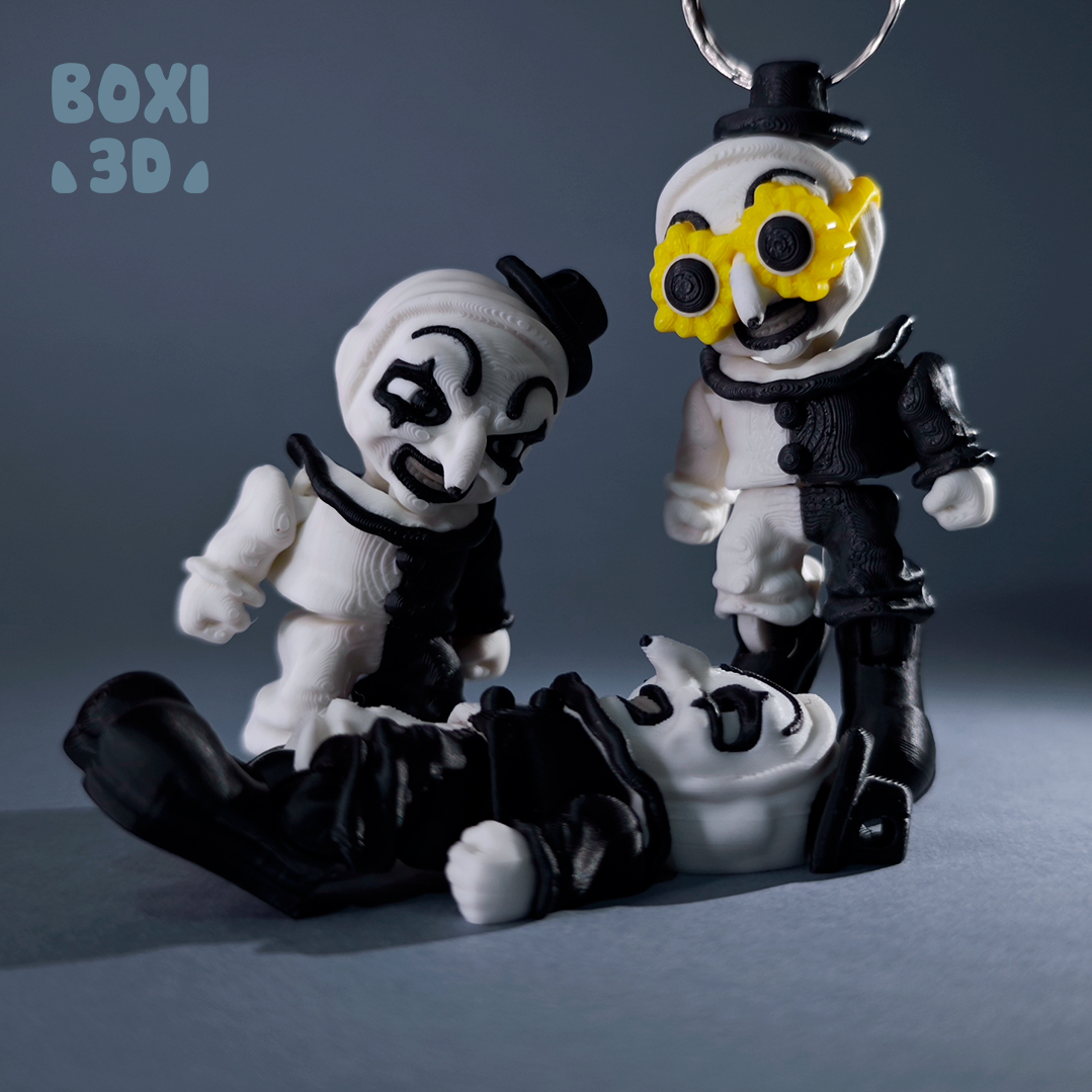 BOXI3D's tweet photo. ART THE CLOWN!
Hi guys! Another horror clown available now on @Cults3D 

https://t.co/Nso0MOtr0p

#bambulab #cults3d #Michaelmyers #printinplace #flexible #patreon #cute #little #freddy #Jason #arttheclown #horror https://t.co/YcrKRUWERL
