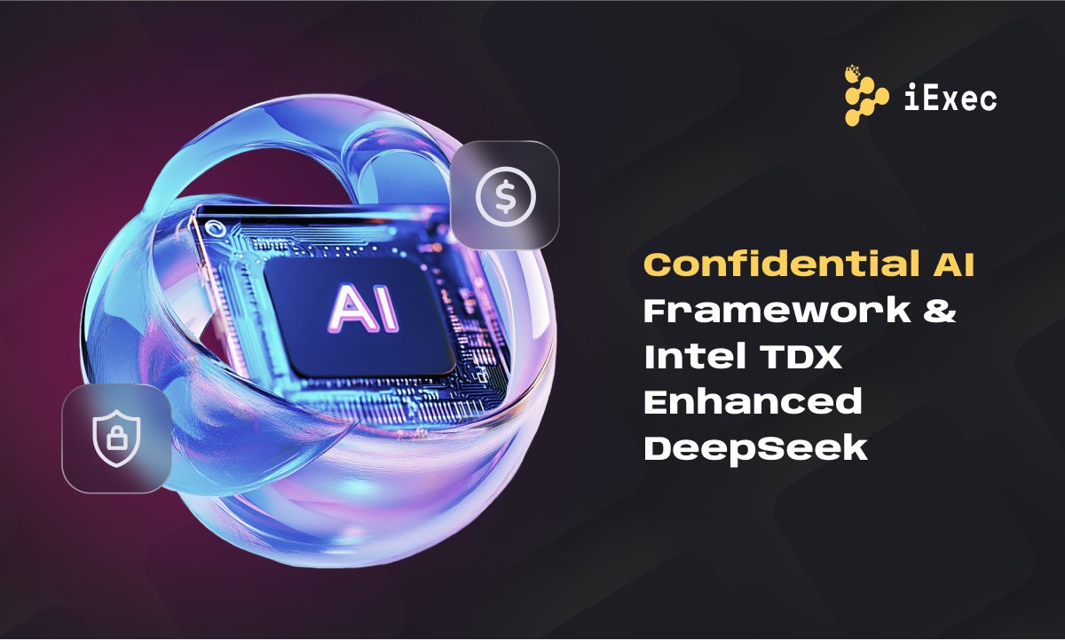 iEx_ec's tweet image. 📢  Major announcements today as part of the iExec Confidential AI framework.

A series of use cases, AI developer tools, and more...

Combining blockchain with Intel TDX TEEs for confidential computing, making AI private, secure, and monetizable. ⚡

🧵 1/9