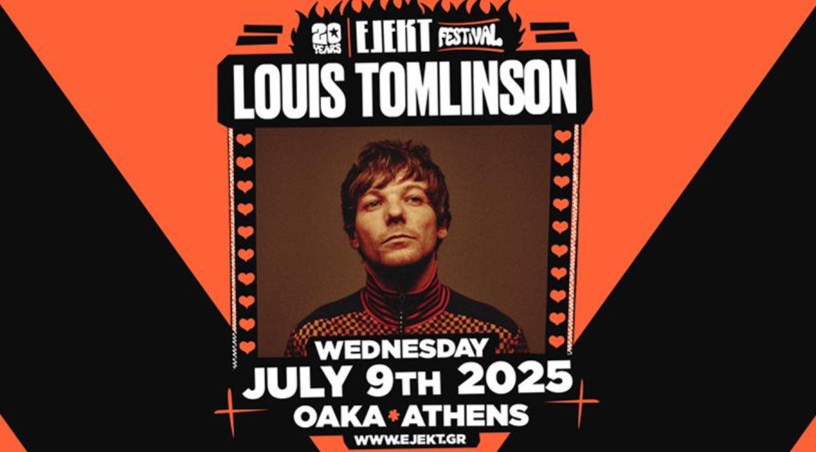 vasoplatiss's tweet photo. Finally seeing Louis 🫠, and in the motherland!! 🇬🇷
Τα λέμε σύντομα φίλε 😎 @Louis_Tomlinson #AthensGreece #EjektFestival @ejektfest https://t.co/XY2wVqXlug