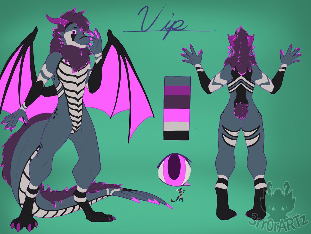 SneckoEye's tweet photo. @sapphiringore Tysm!!

This is Vip! Everyone's favorite kobold/dragon thing, and local mallgoth. Don't let that outward smug, or cold attitude fool you though, they're a sweetheart once you get to know them <3 https://t.co/h49JnqxbMe