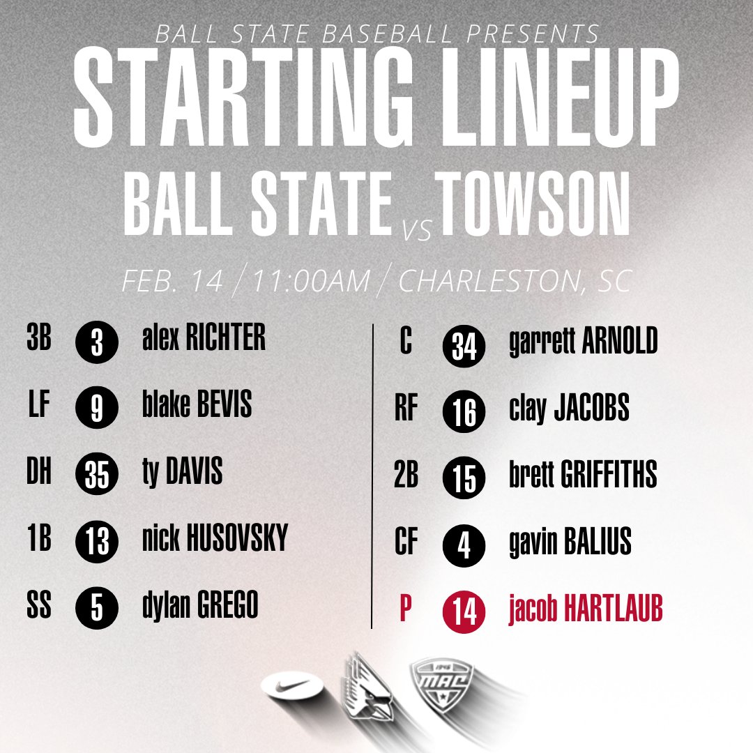 Starters for the Season Opener!