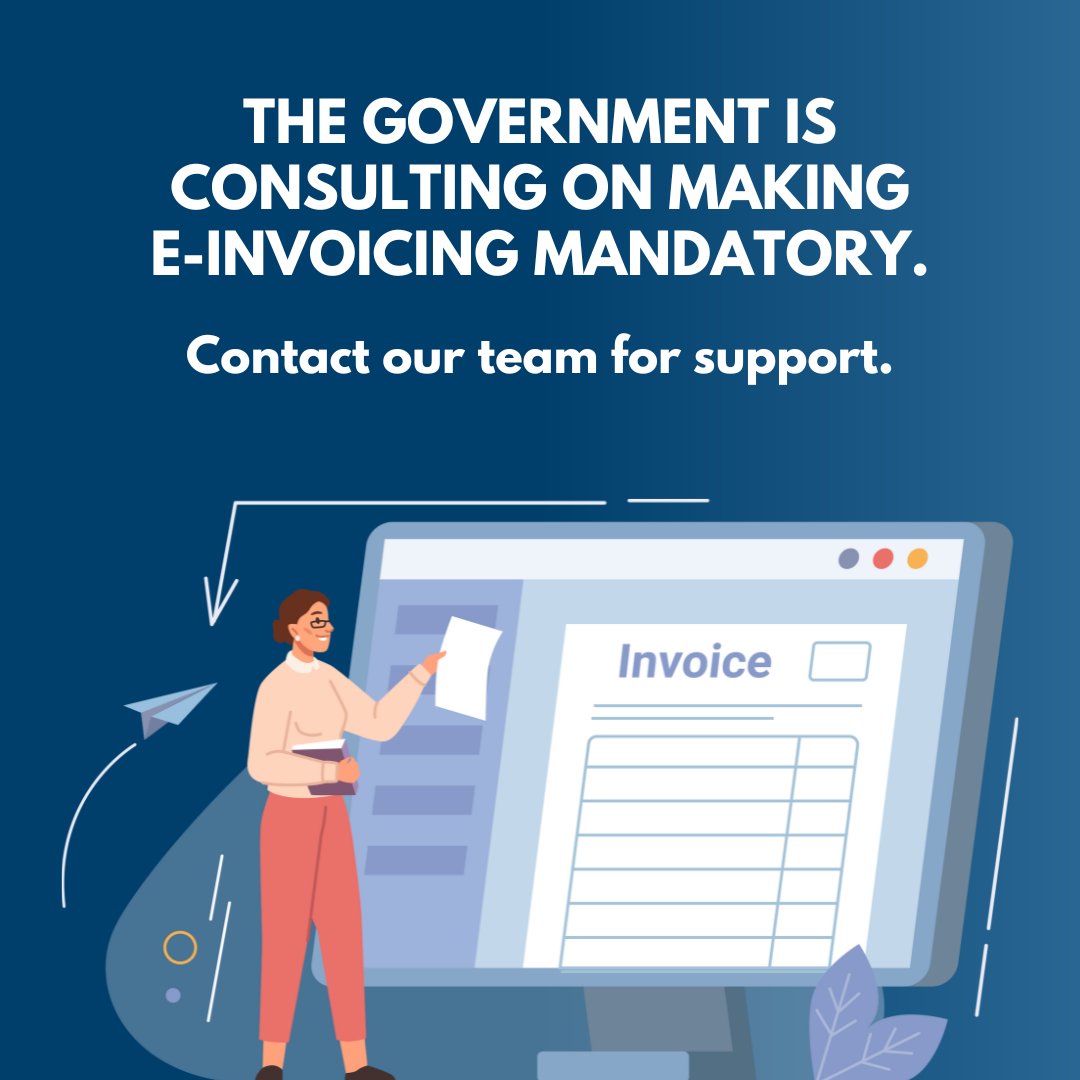 The Government is consulting on making e-invoicing mandatory, which could impact many #businesses. 

Compliance, software costs &amp; system changes may be ahead. 

📅Consultation closes 7 May 2025. 

Have your say: bit.ly/42UauYK 

#Accounting #Cheltenham