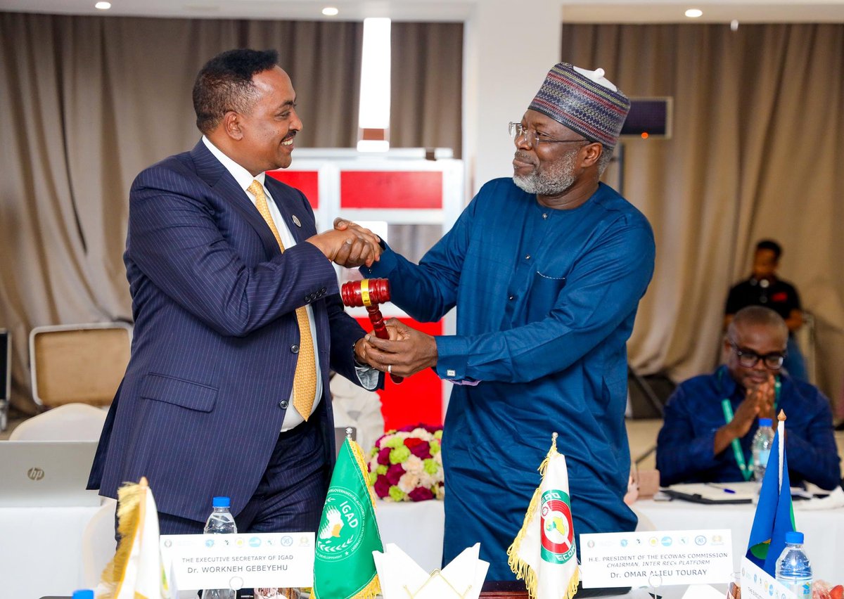 IGAD takes over as the new Chair of the Regional Economic Communities  Coordination and Collaboration platform after ECOWAS! Congratulations!  <a href="/IGADsecretariat/">IGAD Secretariat</a>   #IGAD #RECs #AfricanUnion