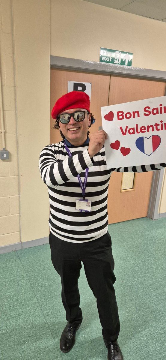 Valentines day can only mean one thing. Mr Luna sharing his love for modern foreign languages. #justanotherday