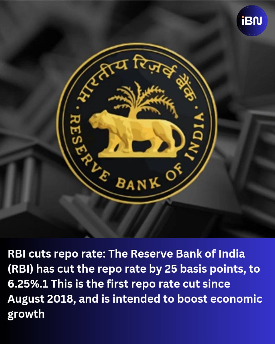 InkBitt's tweet photo. Reports rates cuts down by 25 basis point to  6.25% #RBI #RepoRate https://t.co/mmdXpaIYHx