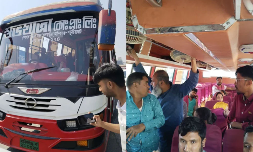 সাভারে দিনদুপুরে বাসে ছিনতাই, ছুরিকাঘাতে আহত ৩