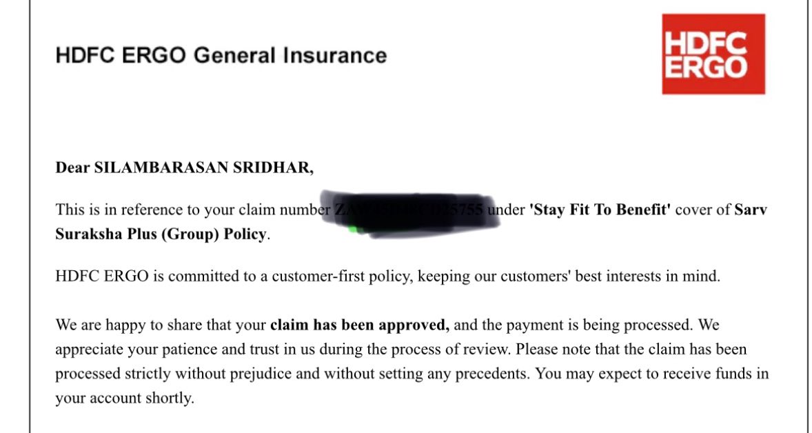 thats_my_sp0t's tweet image. Got my first month claim approved🎯🎯#IndiaGetsMoving #Hdfcergo #FreeAppleWatch #15kSteps
