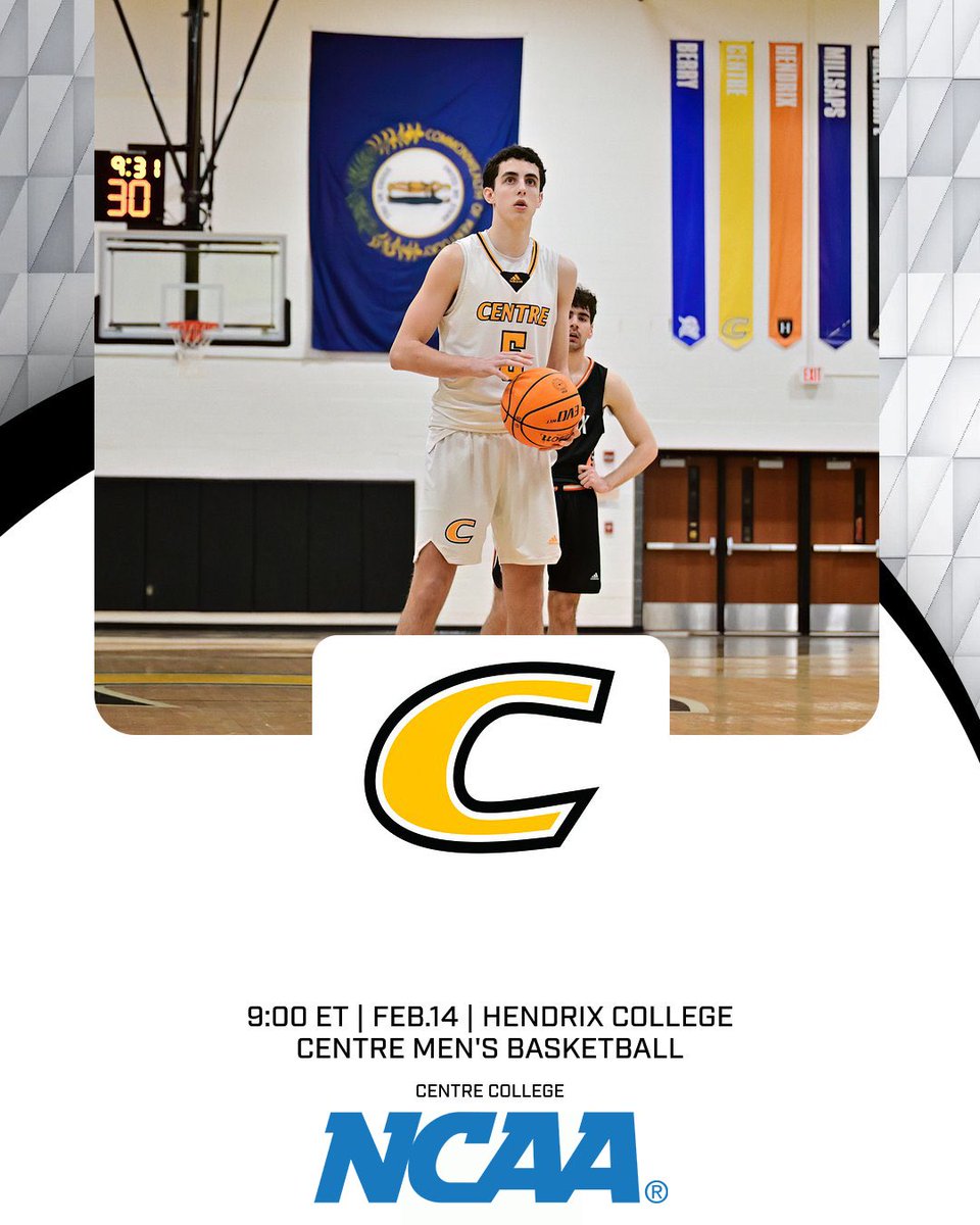 Centre College Basketball (@centre_bball) on Twitter photo Gameday!! The final regular season road weekend for your Centre Colonels before conference tournament begins!π₯π
π <a href="/HendrixWarriors/">Hendrix Warriors</a>
β°οΈ 9 PM
π Conway, AR
π»οΈ bit.ly/3SdvvZe
π bit.ly/4gEroxO Gameday!! The final regular season road weekend for your Centre Colonels before conference tournament begins!π₯π
π <a href="/HendrixWarriors/">Hendrix Warriors</a>
β°οΈ 9 PM
π Conway, AR
π»οΈ bit.ly/3SdvvZe
π bit.ly/4gEroxO