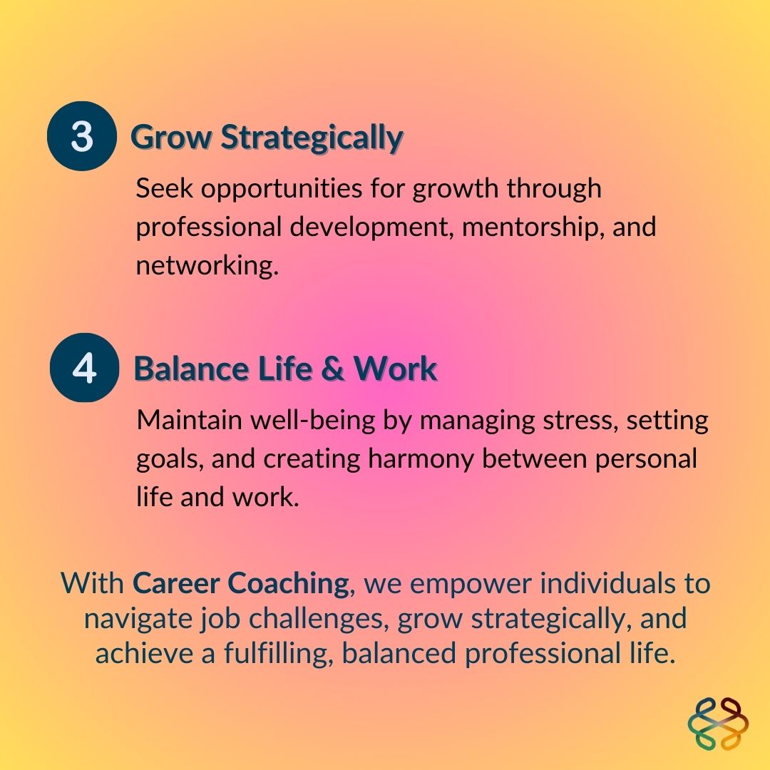 coaching_season's tweet photo. Love your career by aligning with your passions, fostering well-being, growing strategically, and maintaining work-life balance. 🌟 

What’s one thing you love about your job? 

#CareerSuccess #LifeWorkBalance https://t.co/KRplBouCfl